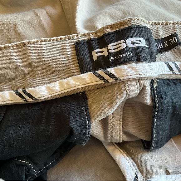 RSQ Men’s Chino Pants 30x30 Blue Tan Bundle Lot Of 2 - Picture 9 of 9